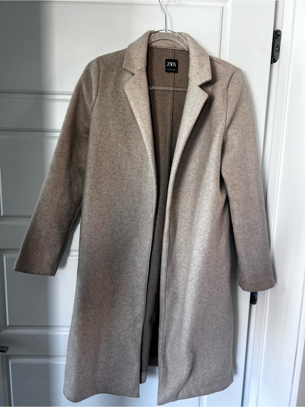 Zara Neutral Ombre Long Trench Coat